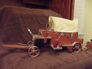 Vintage Covered Wagon Lamp Hand Crafted /very Detailed Great