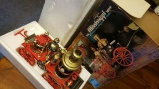 Vintage 1972 " The Mississippi " 1869 Antique Fire Engine Am Radio Nib
