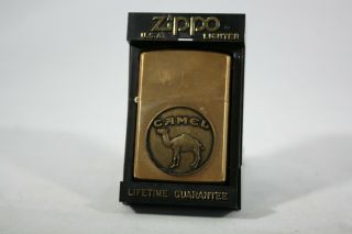 Zippo Brass Camel Lighter 1932 - 1992 60th Engraved
