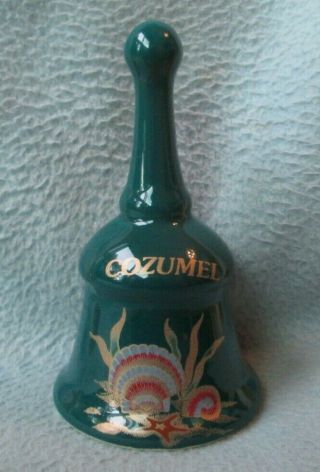 Cozumel Mexico Souvenir Ceramic Bell
