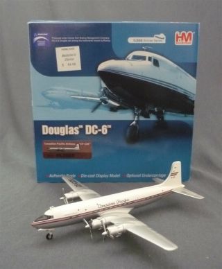 Hobby Master Canadian Pacific Airlines Douglas Dc - 6 1:200 Scale Model Prop Plane