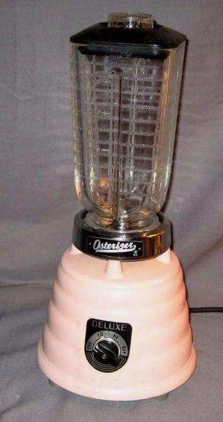 Pink Osterizer Beehive Blender 50s 1950s RARE Color Vintage MCM Atomic 2
