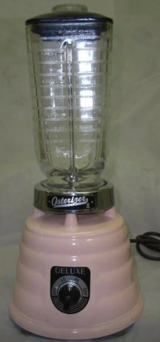 Pink Osterizer Beehive Blender 50s 1950s RARE Color Vintage MCM Atomic 3