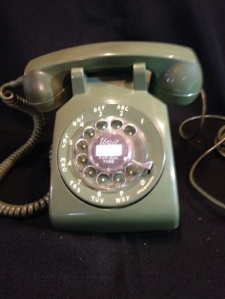 Vintage Green Bell System Western Electric Model C/d 500 Rotary Desk Phone