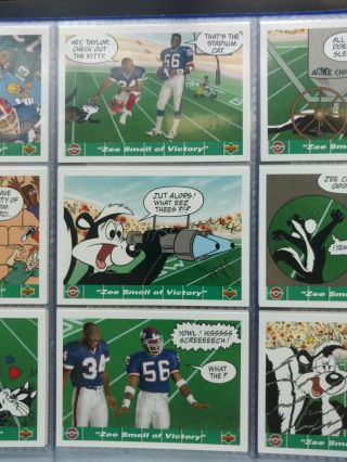 Comic Ball Comic Bowl IV Looney Tunes/ NFL Collector ' s Album 1992 5