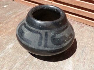 Old Maria,  Santana Martinez Black On Black Pottery San Ildefonso Jemez Pueblo
