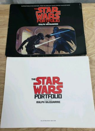 Vintage 1st Edition 1977 The Star Wars Portfolio By Ralph Mcquarrie Complete