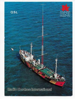 Qsl Radio Nordsee International Waters Pirate Ship Mebo 2 Zürich 1971 Rca Dx Swl