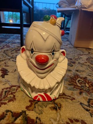Vintage 1940s Mccoy Clown Cookie Jar