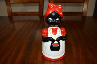 Vintage Bobblehead Aunt Jemima Mammy Coin Bank - Complete Ceramic Taiwan