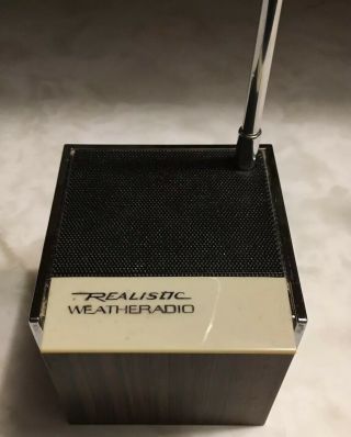 Vintage Radio Shack Realistic Model 12 - 181a Cube Weather Radio