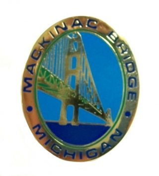 Mackinac Bridge Michigan Hat Tac Or Lapel Pin