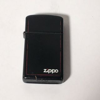 Vintage Black Zippo Small Lighter Made In Usa