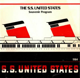 Ss United States Lines 1984 Pre - Guided Tour Booklet