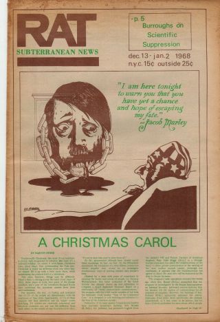 Rat Subterranean News Jan 2 1968 William Burroughs Alternative Newspaper