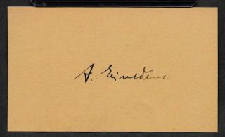 Albert Einstein Autograph Reprint On Old 3x5 Card Theory Of Special Relativity