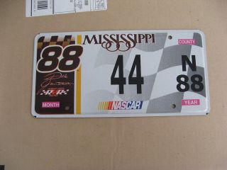Mississippi Mi Graphic License Plate Nascar 88 Dale Jarrett 44