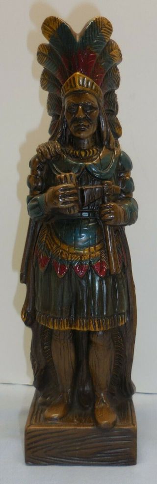 Vintage Syroco Figure Of Native American Indian Man Chief 10 " Cigar Store Like