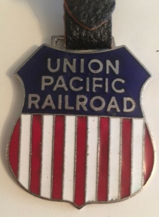 Union Pacific Railroad Train Watch Fob / Luggage Bag Tag