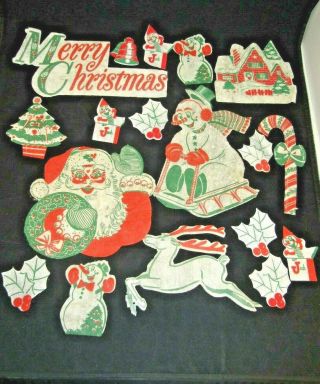 Kaycrest Antique Stick Up Holiday Christmas Window Vintage Decoration Usa 1950 