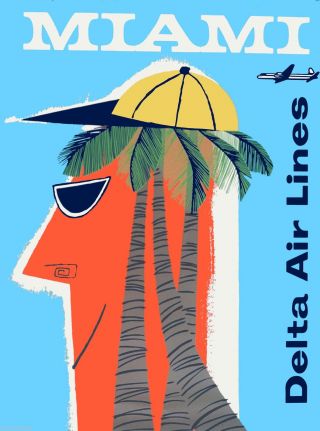 Miami Florida United States Of America Vintage Travel Advertisement Art Poster