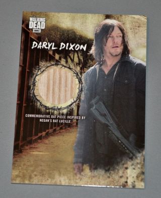 Topps The Walking Dead Rta Road To Alexandria Daryl Dixon Bat Relic Card