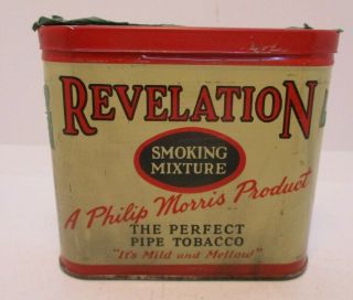 Philip Morris “revelation” Pipe Tobacco Tin Vintage