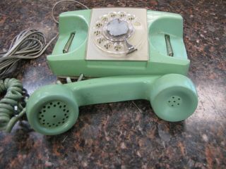 Vintage Starlite Automatic Electric GTE Rotary Dial Princess Green Phone w/Cord 3