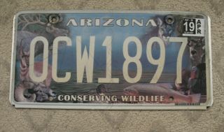 44 - Arizona Conserving Wildlife License Plate