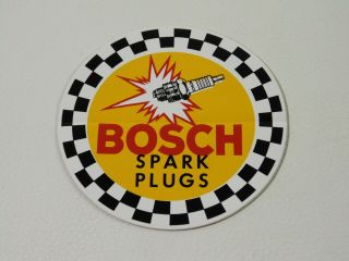 Robert Bosch Germany Auto Parts Spark Plugs Flag 1970s Decal Sticker Vintage