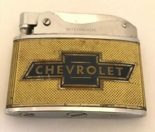 Vintage Chevrolet Dealership Cigarette Lighter Flat Advertising