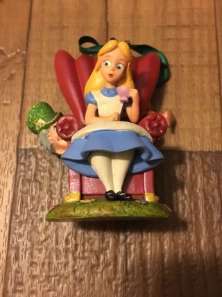Disney Alice In Wonderland Tea Party Mad Hatter March Hare Chair Ornament