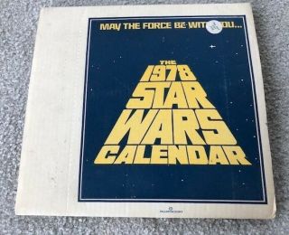Rare Vintage The Star Wars 1978 Calendar Ballantine Books Mailer -