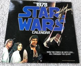 Rare Vintage The Star Wars 1978 Calendar Ballantine Books Mailer - 2