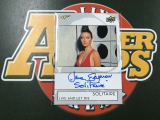 2019 Ud 007 James Bond Solitaire Jane Seymour Live And Let Die Auto On Card