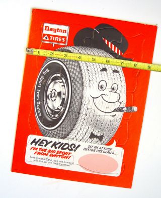 Fun Vintage Big Sport Dayton Tires Advertising Sign Kid’s Puzzle