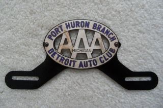 Michigan “aaa” License Plate Topper – Detroit Auto Club – Look