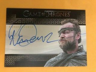 2018 Game Of Thrones Richard Dormer As Ser Beric Dondarrion Autograph Auto Card