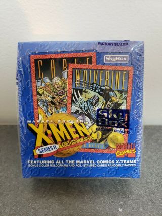 X - Men Series Ii Trading Card Factory Box 36 Packs Marvel Skybox 1993