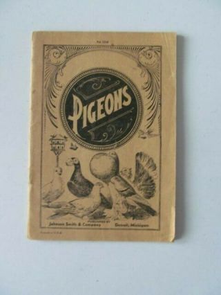 Pigeons Booklet - For Exhibition And Profit