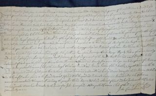 1724 Document Earlsferry Fife By John Cunninghame For Andrew Hutchison As Heir