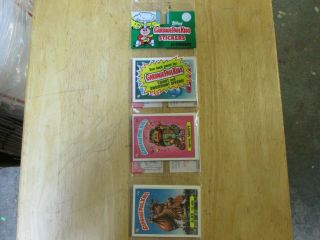 Garbage Pail Kids 24 Stickers Sleeve Topps 1986 Hippie Skippy And Alice Island