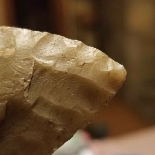 HUGE BIFURCATED PICKWICK Arrowhead SPEAR POINT NATIVE Indian Artifact 5 1/4 
