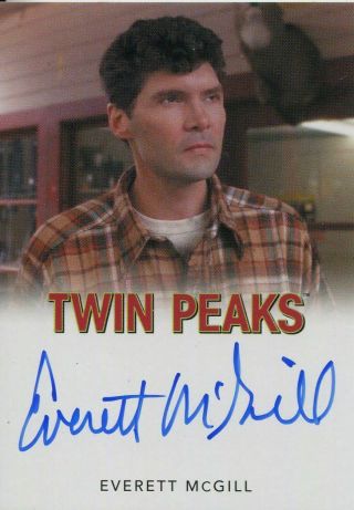 Twin Peaks 2018 Classic Autograph Card Everett Mcgill As Big Ed Hurley