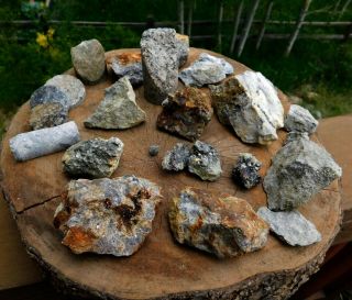 20 Gold & Silver Ore Hunks Broken From The Mother Lode 60oz 1141 Shop Up