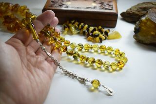 Perfect - 100 - Natural Baltic Amber - - Prayer Beads,  Tesbih,  Rosary