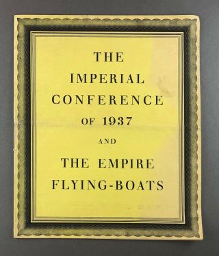 Imperial Airways 1937 Conference Visit To Shorts - Empire Flying Boat - Mayo