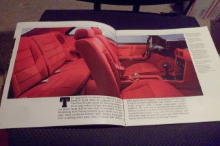 1988 Ford Mustang GT LX Dealer Showroom Brochure 5