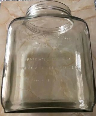 Vintage Antique Daley Jar Only 80 Butter Churn - Patent Date Feb.  14,  1922