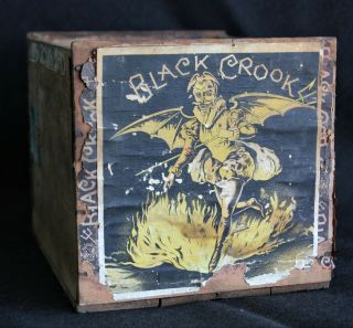 Antique Rare Cigar Box Niblo ' s Garden THE BLACK CROOK Landmark Broadway Musical 8
